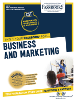 Business and Marketing: Passbooks Study Guide