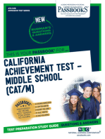 CALIFORNIA ACHIEVEMENT TEST – MIDDLE SCHOOL (CAT/M): Passbooks Study Guide