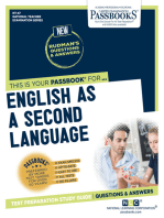 ENGLISH AS A SECOND LANGUAGE: Passbooks Study Guide