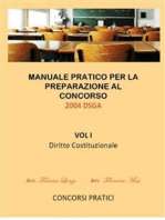 Manuale Pratico per la preparazione al concorso 2004 DSGA Vol. I Diritto Costituzionale