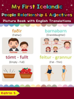 My First Icelandic People, Relationships & Adjectives Picture Book with English Translations: Teach & Learn Basic Icelandic words for Children, #13