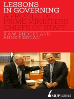 Lessons in Governing: A Profile of Prime Ministers’ Chiefs of Staff