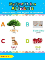 My First Italian Alphabets Picture Book with English Translations: Teach & Learn Basic Italian words for Children, #1