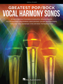 Greatest Pop/Rock Vocal Harmony Songs: Note-for-Note Vocal Transcriptions with Piano Accompaniment