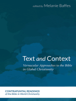 Text and Context: Vernacular Approaches to the Bible in Global Christianity