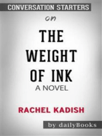 The Weight of Ink: A Novel by Rachel Kadish | Conversation Starters