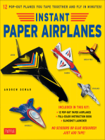 Instant Paper Airplanes Ebook: 12 Printable Airplanes You Tape Together and Fly!