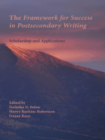 Framework for Success in Postsecondary Writing, The: Scholarship and Applications