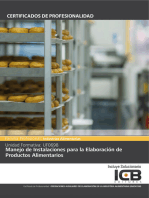 UF0698: MANEJO DE INSTALACIONES PARA LA ELABORACIÓN DE PRODUCTOS ALIMENTARIOS (INAD0108)