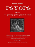 Psyops. 70 ans de guerre psychologique en Italie.