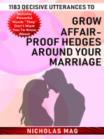 1183 Decisive Utterances to Grow Affair-proof Hedges Around Your Marriage