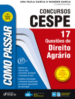 Como passar em concursos CESPE: direito agrário: 17 questões de direito agrário