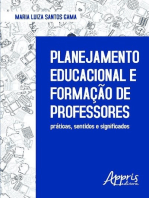 Planejamento educacional e formação de professores: práticas, sentidos e significados
