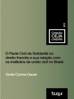 O Pacte civil de solidarité no direito francês e sua relação com os institutos de união civil no Brasil