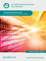 Mantenimiento del software. IFCT0510