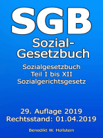SGB Sozialgesetzbuch: Sozialgesetzbuch Teil I bis XII Sozialgerichtsgesetz