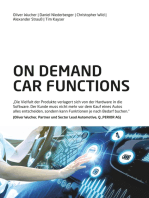 On Demand Car Functions (ODCF): Die Vielfalt der Produkte verlagert sich von der Hardware in die Software. Der Kunde muss nicht mehr vor dem Kauf eines Autos alles entscheiden, sondern kann Funktionen je nach Bedarf buchen.