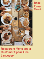 Restaurant Menu and a Customer Speak One Language