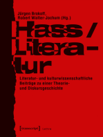 Hass/Literatur: Literatur- und kulturwissenschaftliche Beiträge zu einer Theorie- und Diskursgeschichte
