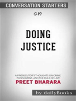 Doing Justice: A Prosecutor's Thoughts on Crime, Punishment, and the Rule of Law by Preet Bharara | Conversation Starters