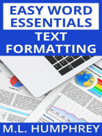 Text Formatting: Easy Word Essentials, #1