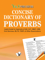 Concise Dictionary Of Proverbs: Making use of Proverbs  to write attractive English