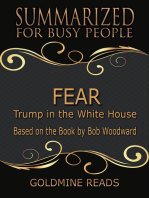 Fear - Summarized for Busy People: Trump in the White House: Based on the Book by Bob Woodward