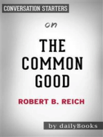 The Common Good: by Robert B. Reich | Conversation Starters