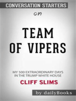 Team of Vipers: My 500 Extraordinary Days in the Trump White House by Cliff Sims | Conversation Starters