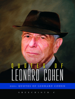 Quotes of Leonard Cohen
