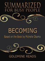 Becoming - Summarized for Busy People: Based on the Book by Michelle Obama