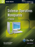 Sistemas Operativos Monopuesto. 2ª Edición (GRADO MEDIO): SISTEMAS OPERATIVOS