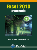 Excel 2013 avanzado: Hojas de cálculo