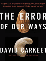 The Error of Our Ways