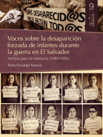 Voces sobre la desaparición forzada de infantes durante la guerra en El Salvador: Archivo para la memoria (1980-1984)