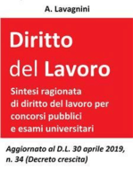 Diritto del lavoro: Sintesi ragionata di Diritto del lavoro per concorsi pubblici e esami universitari