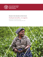 Disaster Risk Reduction at Farm Level: Multiple Benefits, No Regrets: Results From Cost-Benefit Analyses Conducted in a Multi-Country Study, 2016-2018