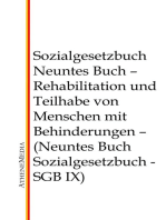 Sozialgesetzbuch - Neuntes Buch: Rehabilitation und Teilhabe von Menschen mit Behinderungen - (Neuntes Buch Sozialgesetzbuch - SGB IX)