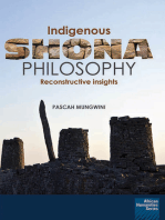 Indigenous Shona Philosophy: Reconstructive Insights
