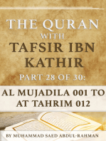 The Quran With Tafsir Ibn Kathir Part 28 of 30: Al Mujadila 001 To At Tahrim 012