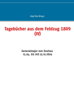 Tagebücher aus dem Feldzug 1809 (IV): Generalmajor von Zeschau 15.04. bis mit 25.10.1809