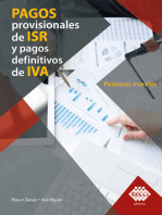 Pagos provisionales de ISR y pagos definitivos de IVA. Personas morales 2019