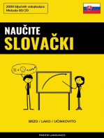 Naučite Slovački - Brzo / Lako / Učinkovito: 2000 ključnih vokabulara