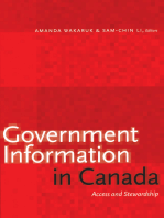 Government Information in Canada: Access and Stewardship