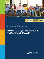 A Study Guide (New Edition) for Gwendolyn Brooks's "We Real Cool"