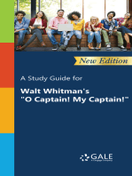 A Study Guide (New Edition) for Walt Whitman's "O Captain! My Captain!"