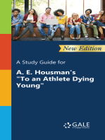 A Study Guide (New Edition) for A. E. Housman's "To an Athlete Dying Young"