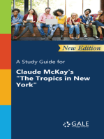 A Study Guide (New Edition) for Claude McKay's "The Tropics in New York"