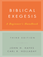 Biblical Exegesis, Third Edition: A Beginner's Handbook