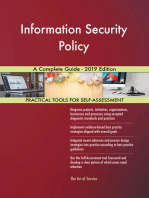 Information Security Policy A Complete Guide - 2019 Edition